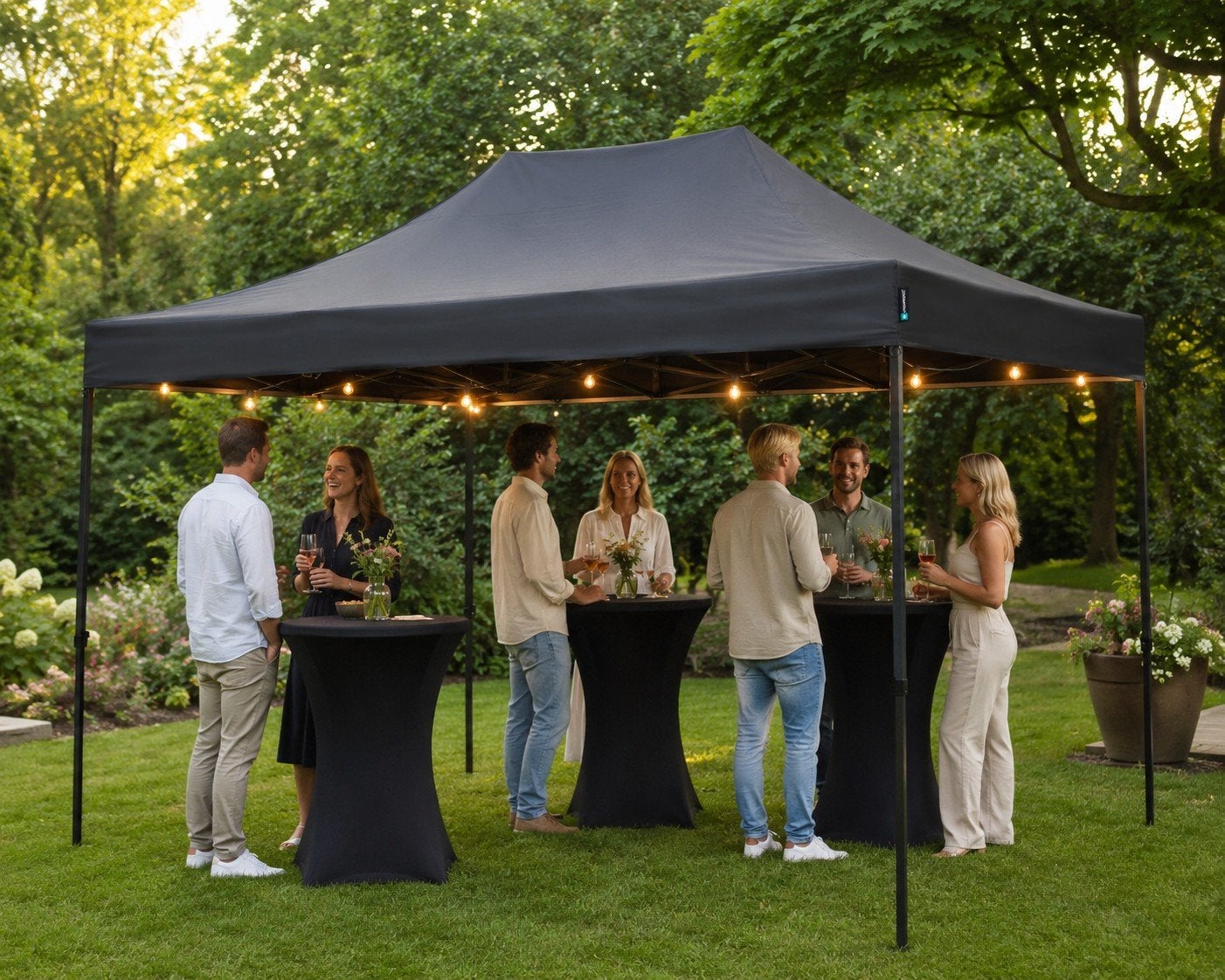 Partytent 3 x 4,5 meter te huur voor elk feest!, Ophalen, Gebruikt, Opvouwbaar, Partytent