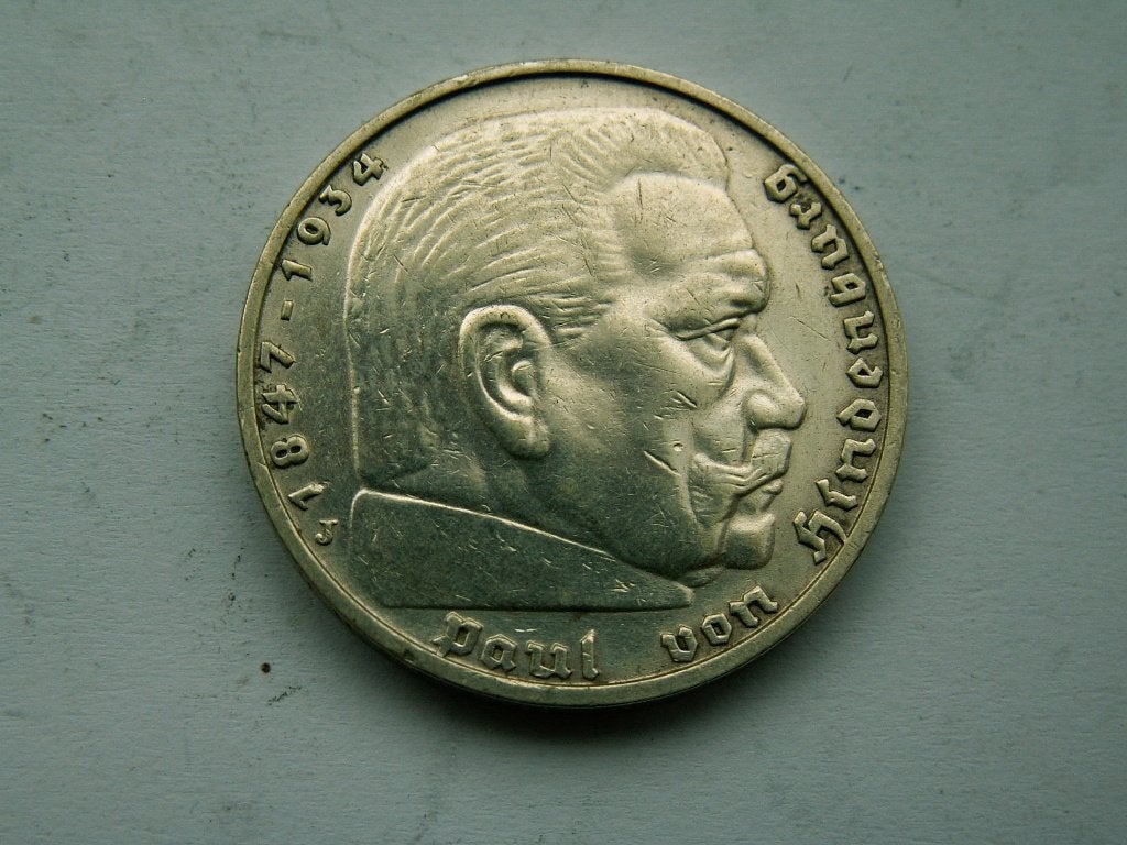 Duitsland.  5 Mark - 1937 J, Postzegels en Munten, Munten | Europa | Niet-Euromunten, Verzenden, Duitsland, Losse munt, Zilver