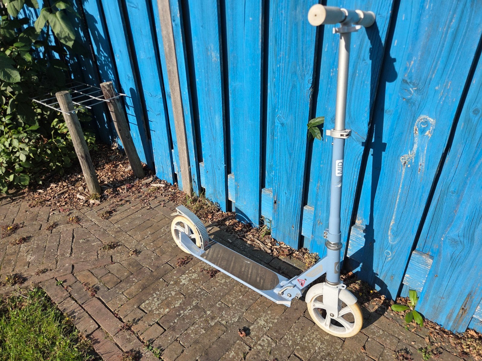 Oxelo Mid7 step licht blauw / wit, Ophalen, Gebruikt, Gewone step, Micro