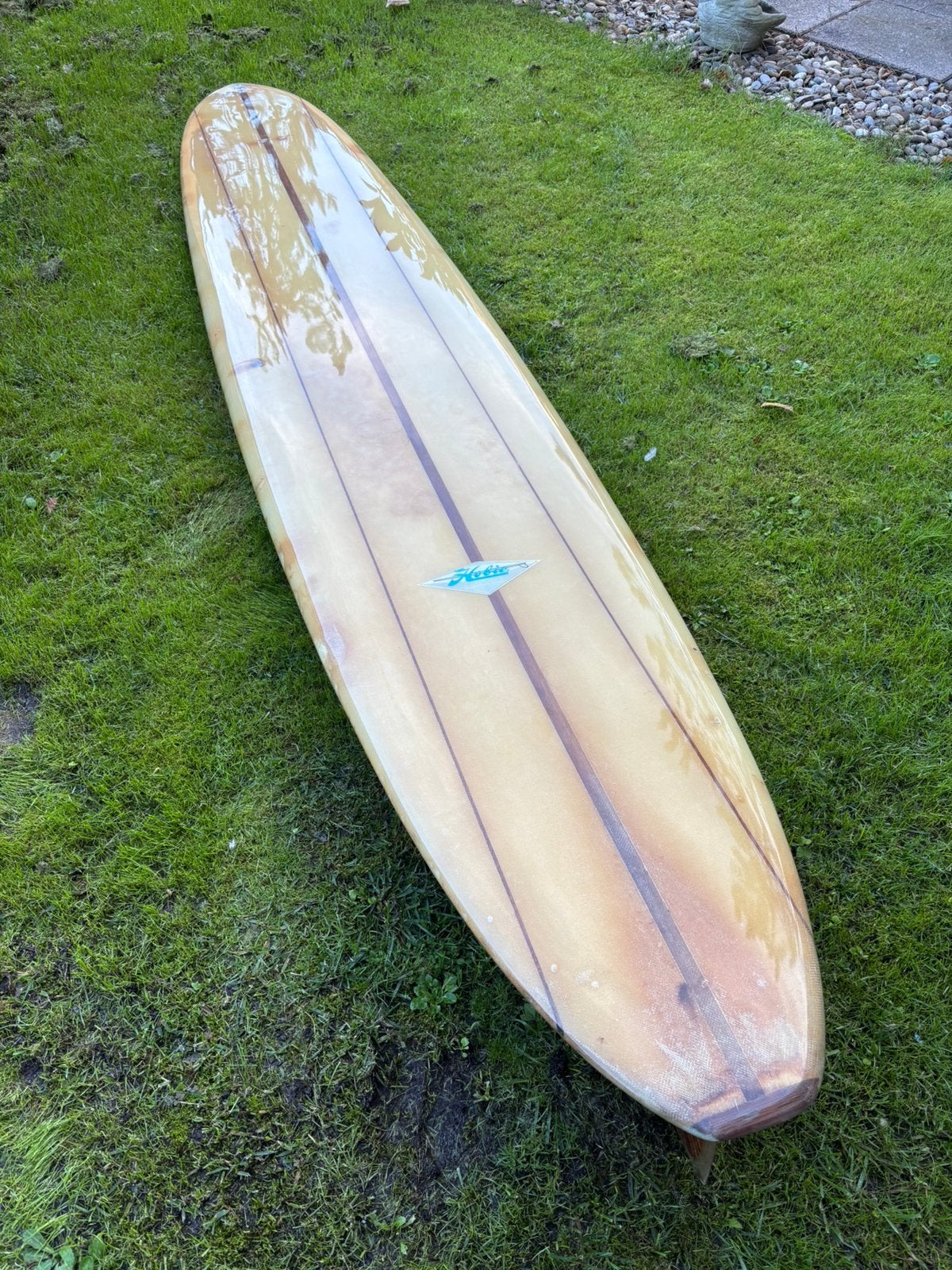 Collector Vintage Longboard Hobie Johny Rice O’Neill uniek, Watersport en Boten, Ophalen, Zo goed als nieuw