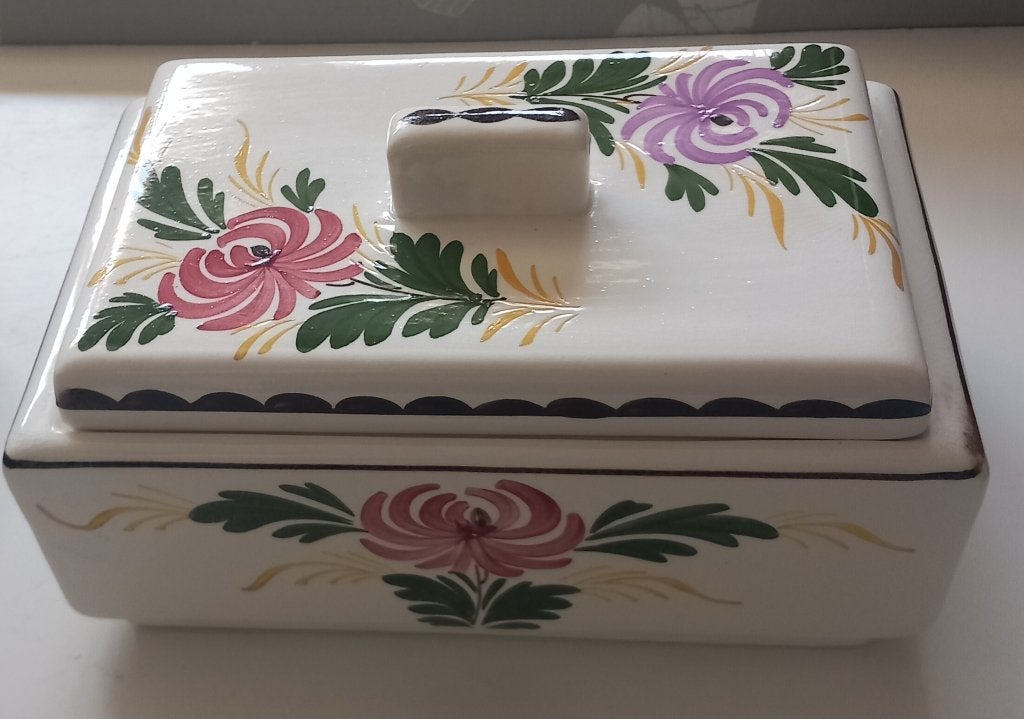 societe ceramique koekjes doos kamperfoeli, Gebruikt, Overige typen, Ophalen of Verzenden, Overige stijlen