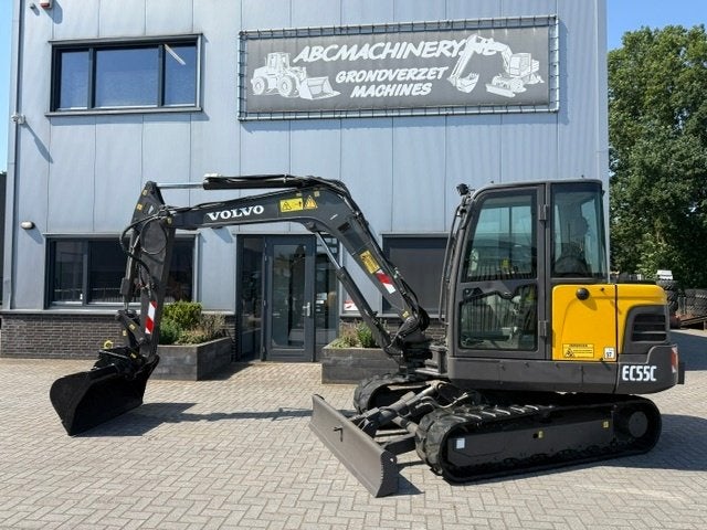 Volvo EC55c Bj2018 SLP/SRT A/C 5.8T Minigraver Minikraan, Zakelijke goederen, Machines en Bouw | Kranen en Graafmachines, Ophalen of Verzenden