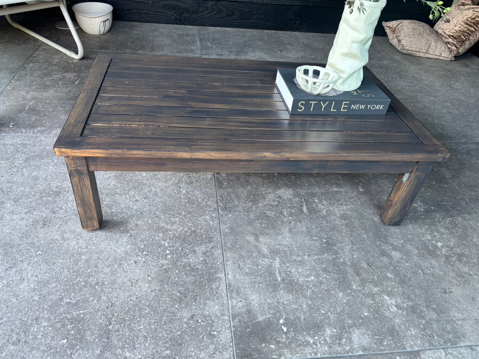 Vandaag GRATIS op te halen! Salontafel loungetafel, Ophalen, Gebruikt, 100 tot 150 cm, 50 tot 100 cm