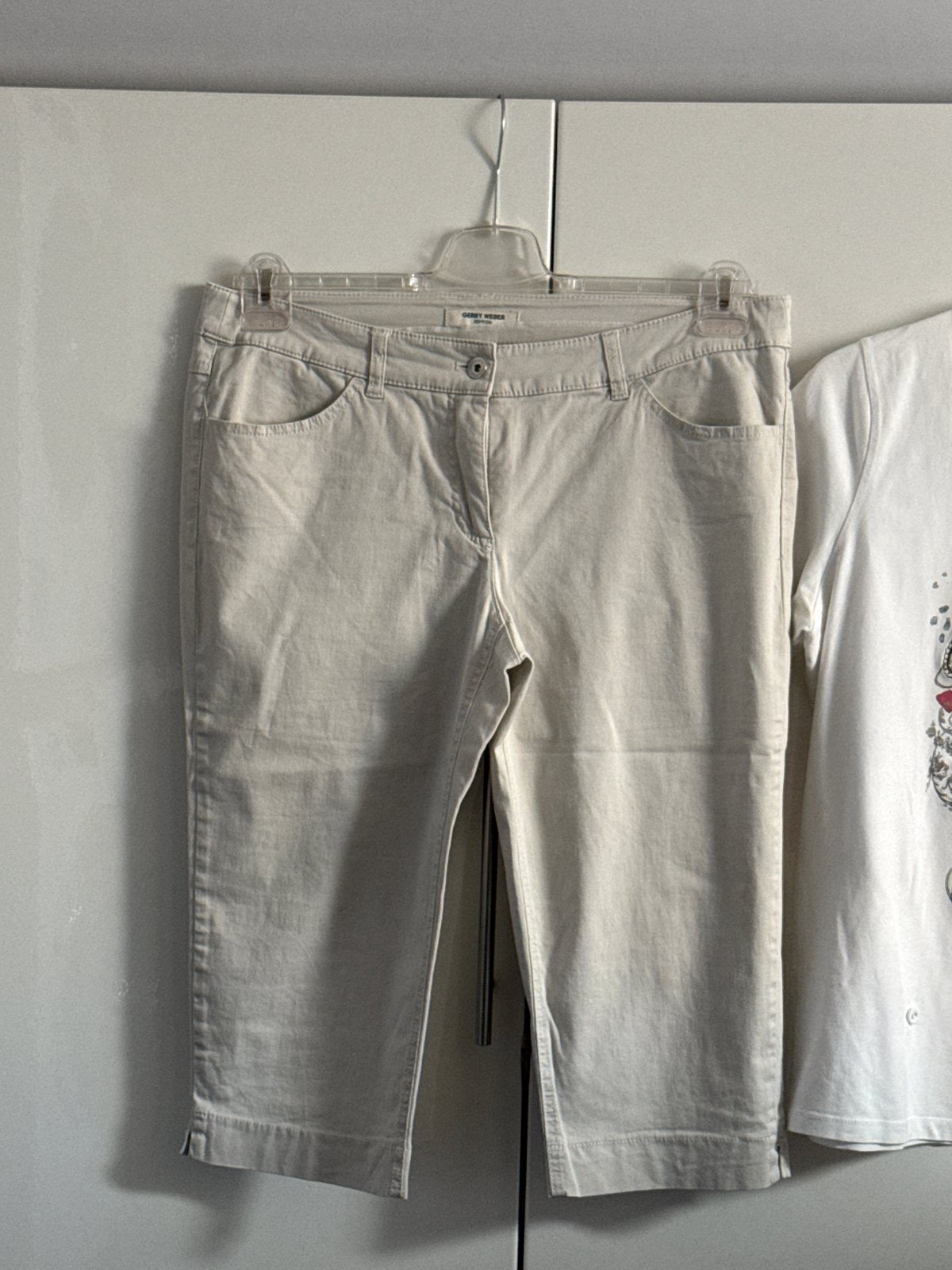 Gerry Weber Edition Capri Broek - Beige, Beige, Maat 42/44 (L), Ophalen of Verzenden, Zo goed als nieuw