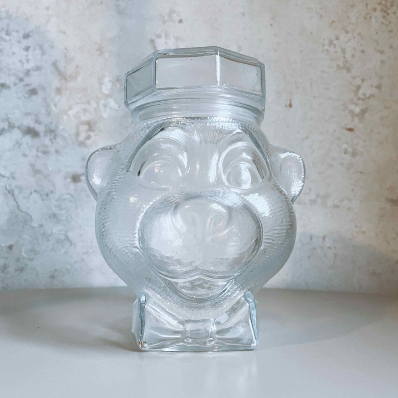 Berenhoofd Snoeppot Frans Glazen Snoeppot 1970 Nostalgisch, Verzamelen, Glas en Borrelglaasjes, Ophalen of Verzenden, Zo goed als nieuw