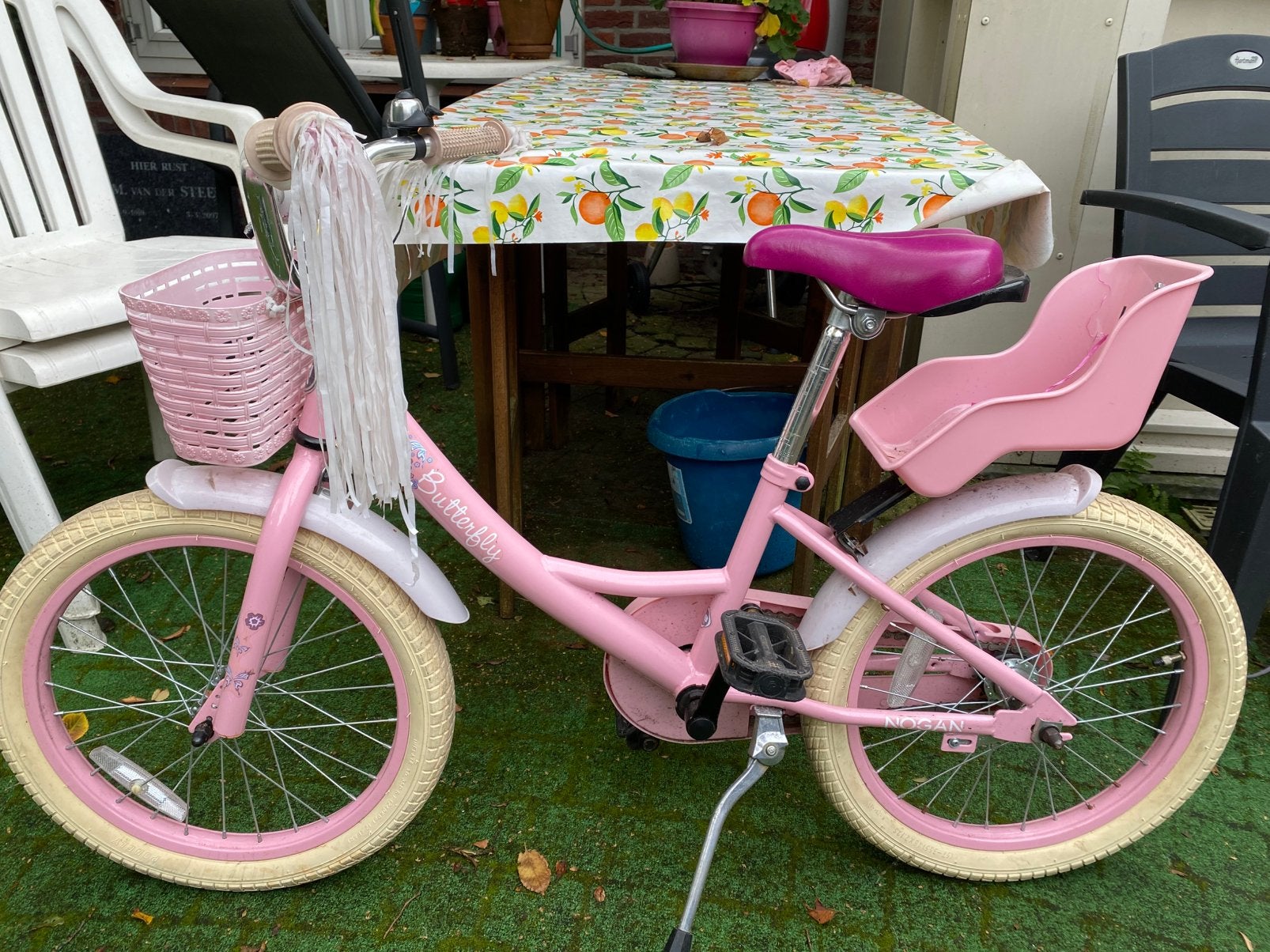 Meisje fiets maat 18 inch, Ophalen, Gebruikt, 18 inch