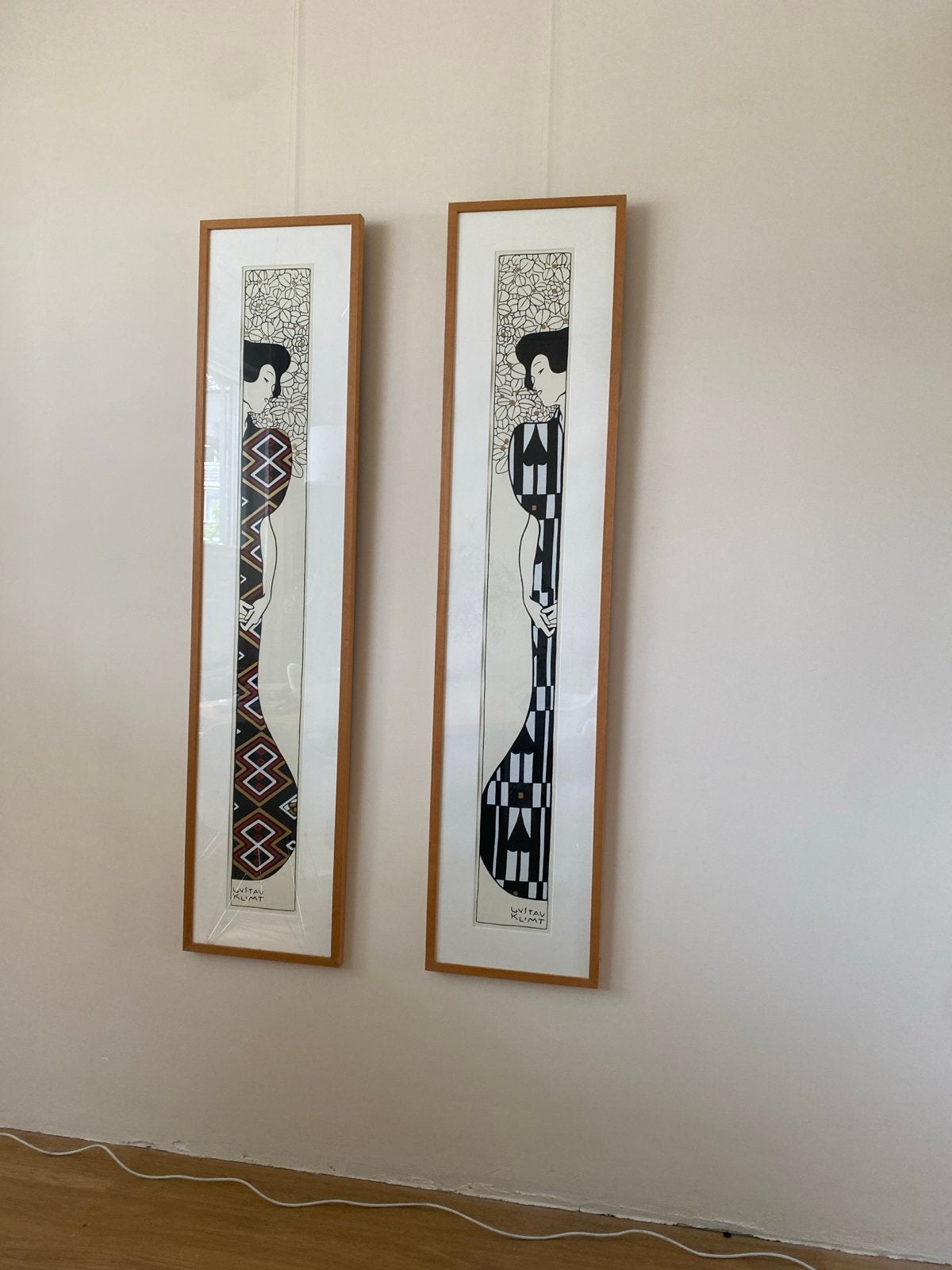 Artprints Silhouette (Geisha) I en II van Gustav Klimt, Ophalen