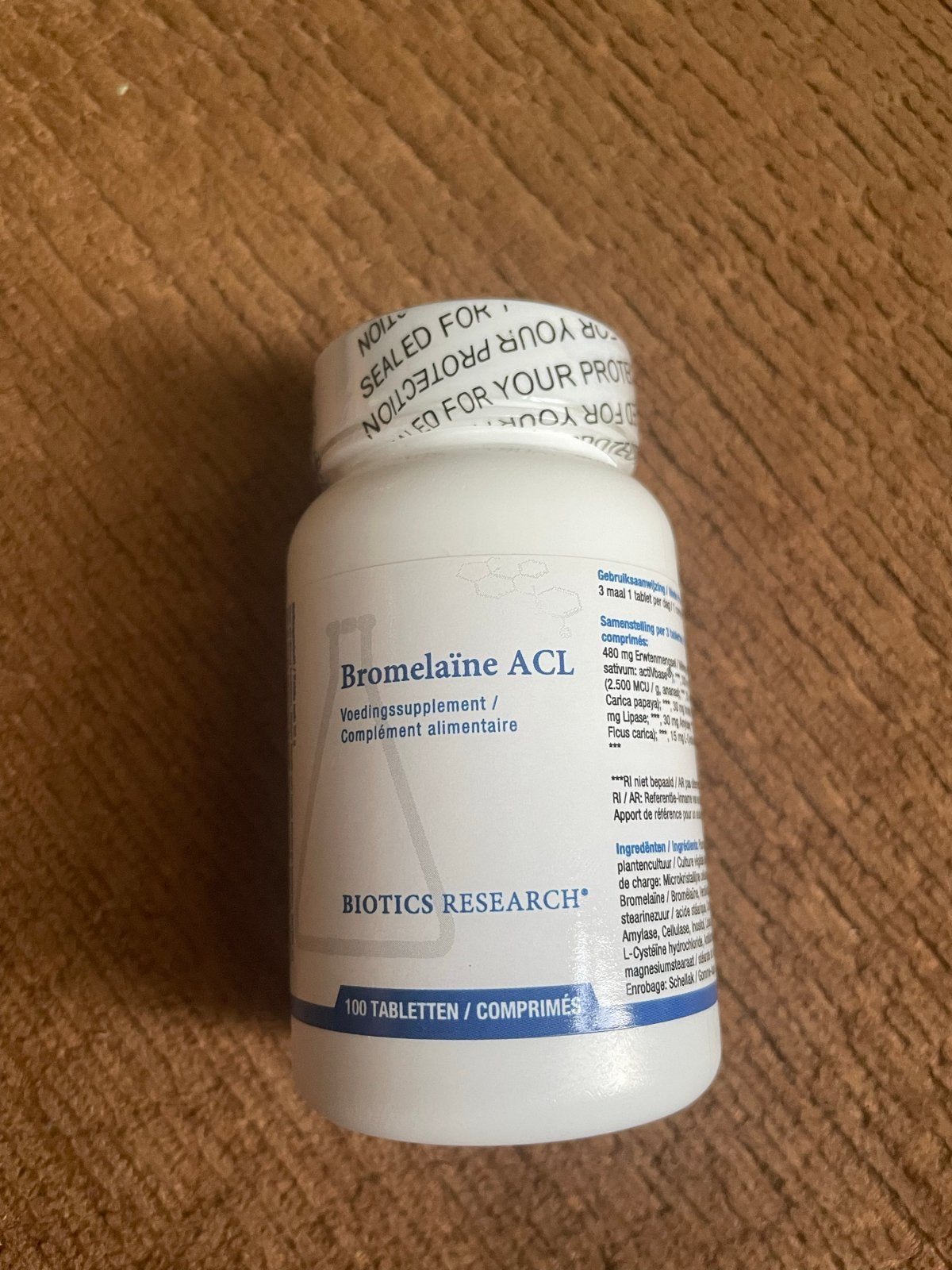 Biotics Research Bromelaïne ACL 100 tabletten - Voedingssupp, Ophalen of Verzenden, Nieuw, Poeder of Drank