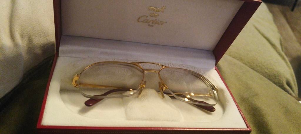 Elegante Cartier bril - Vintage design, Ophalen, Zo goed als nieuw, Bril, Overige merken