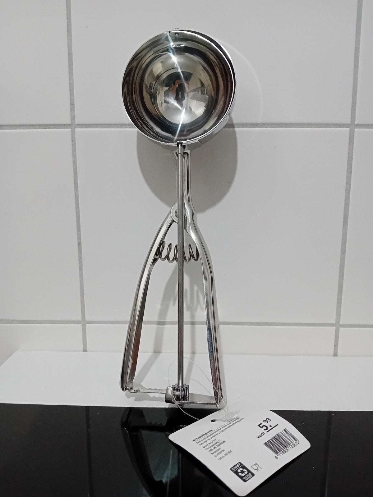 Oliebollentang/Ijsbollentang.  RVS Stalen. Nieuw!, Ophalen, Nieuw