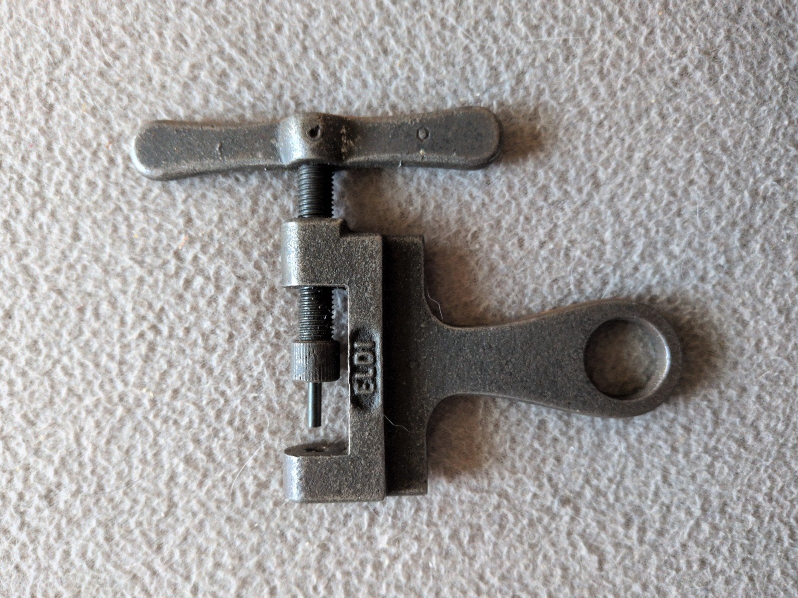 Antieke kettingpons merk Eldi - Vintage fietsgereedschap, Ophalen of Verzenden