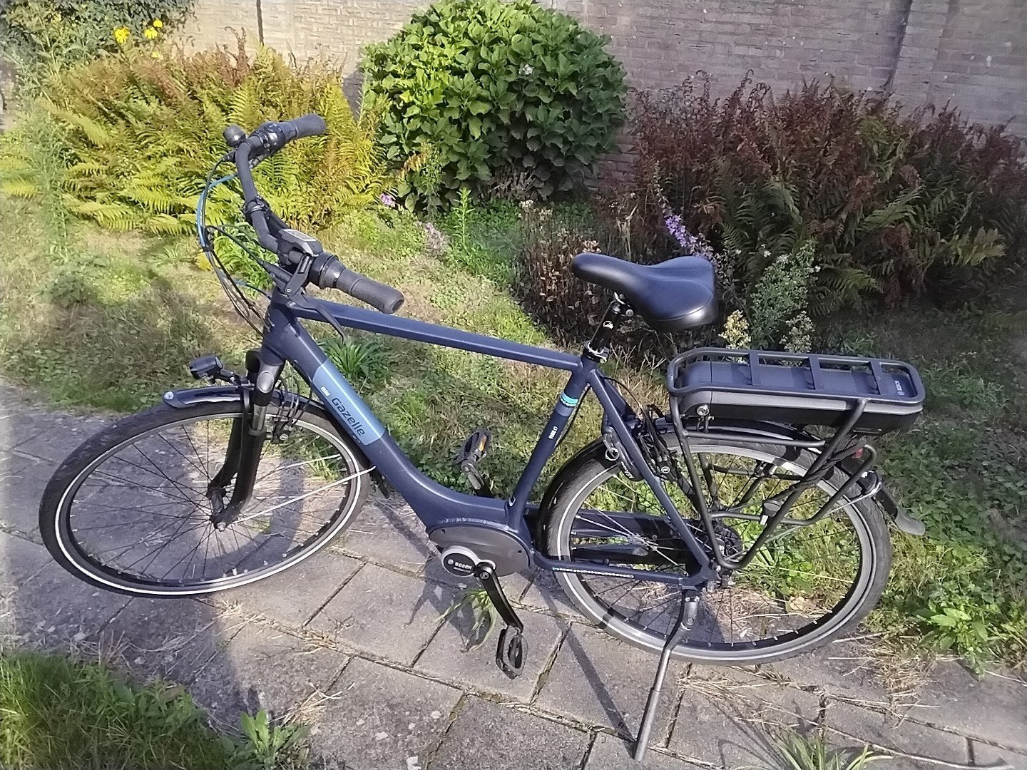 Gazelle Paris E bike herenmodel mat donkerblauw 61 cm 7v, 59 cm of meer, Ophalen of Verzenden, Zo goed als nieuw, Gazelle