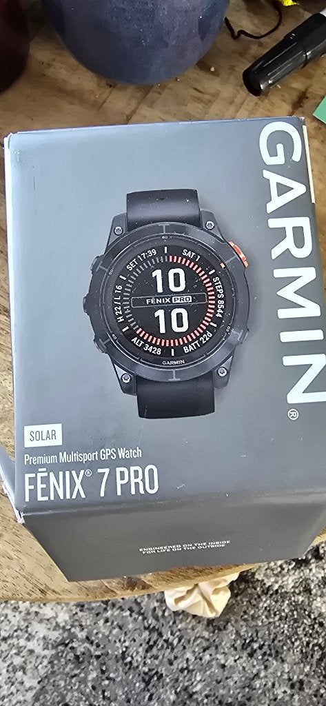 garmin fenix 7 pro solar, Sieraden, Tassen en Uiterlijk, Sporthorloges, Gebruikt, Garmin fenix 7 pro solar, Zwart, Ophalen of Verzenden