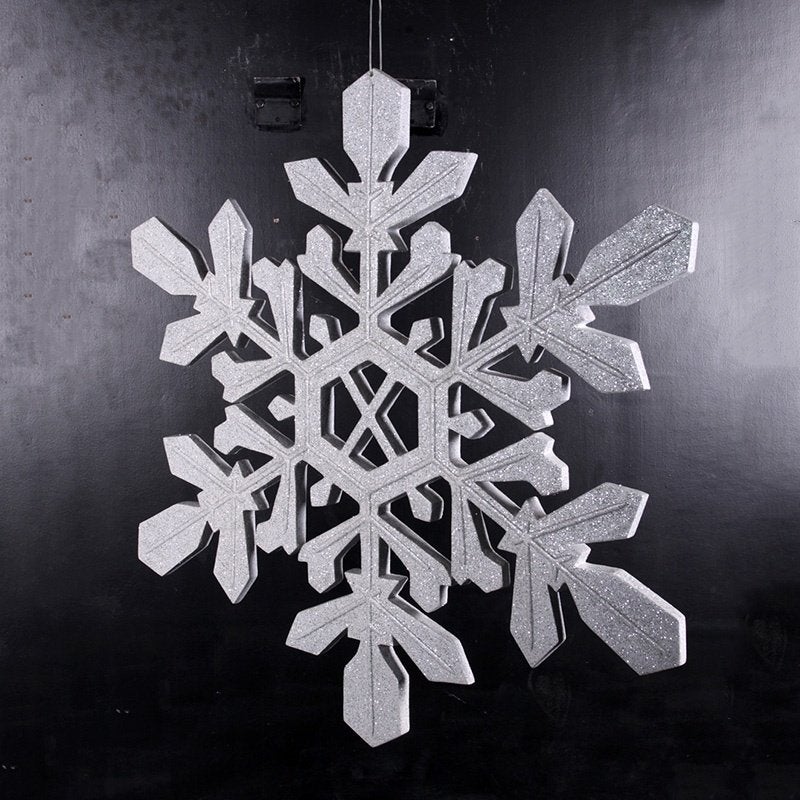 Snowflake 100 cm – Sneeuwvlok polyester, Ophalen, HorecaBeelden, Nieuw, HorecaBeelden