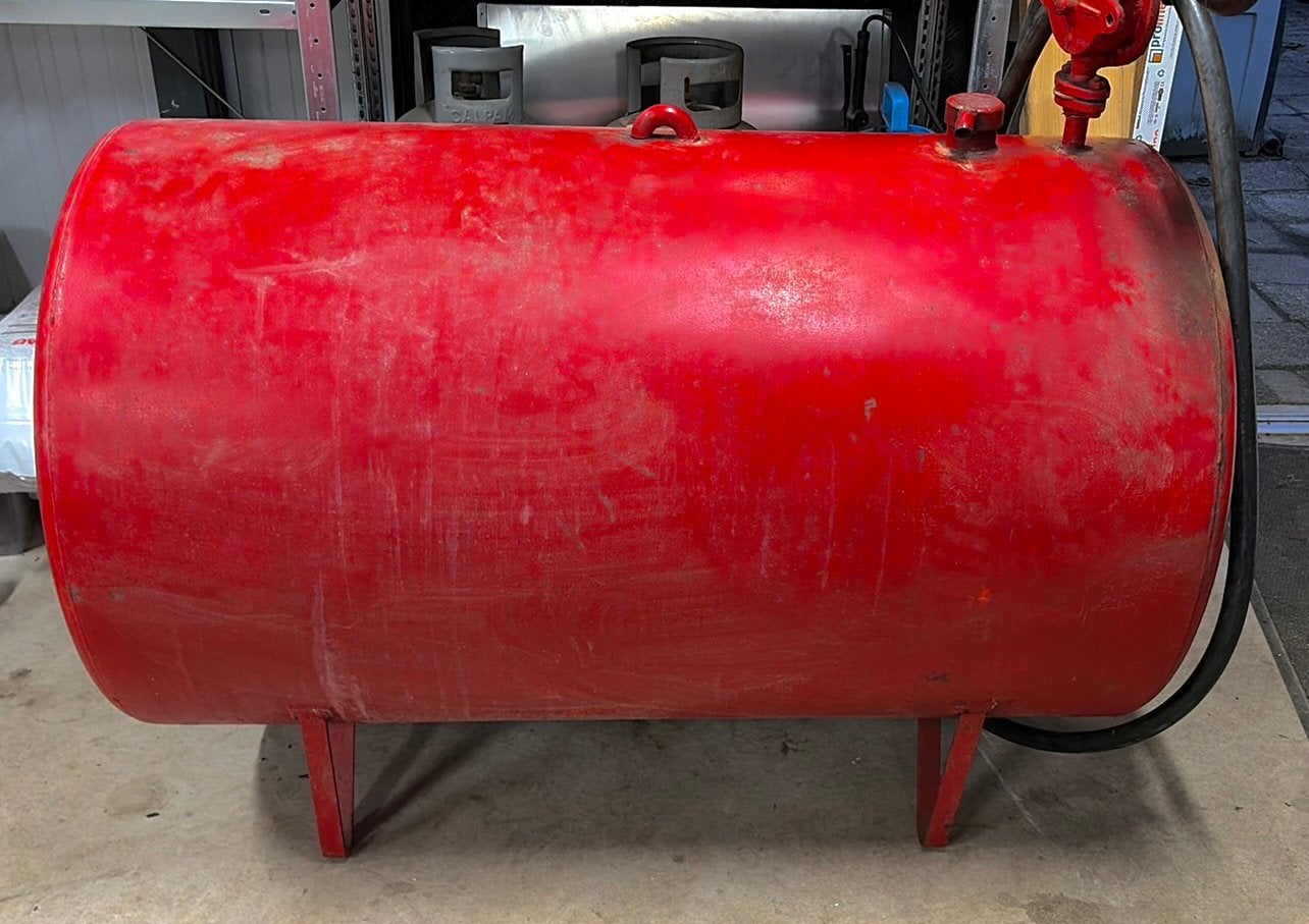 Opslag tank 500 liter staal, Ophalen, Gebruikt