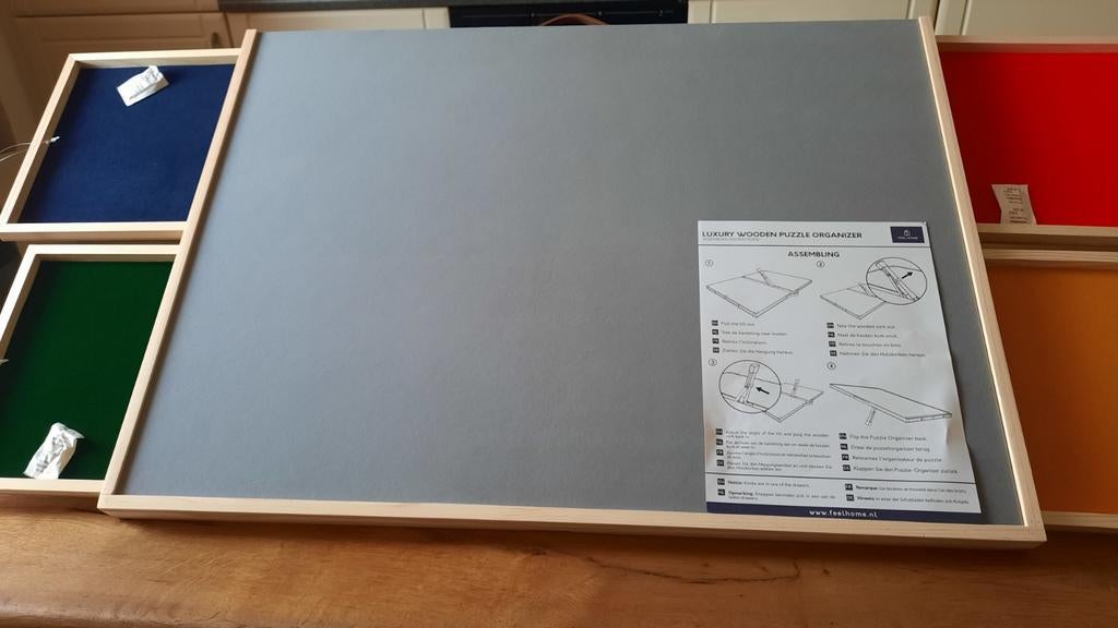 Nieuw puzzelbord met viltafwerking en sorteerlades, Hobby en Vrije tijd, Denksport en Puzzels, Ophalen, 500 t/m 1500 stukjes, Nieuw