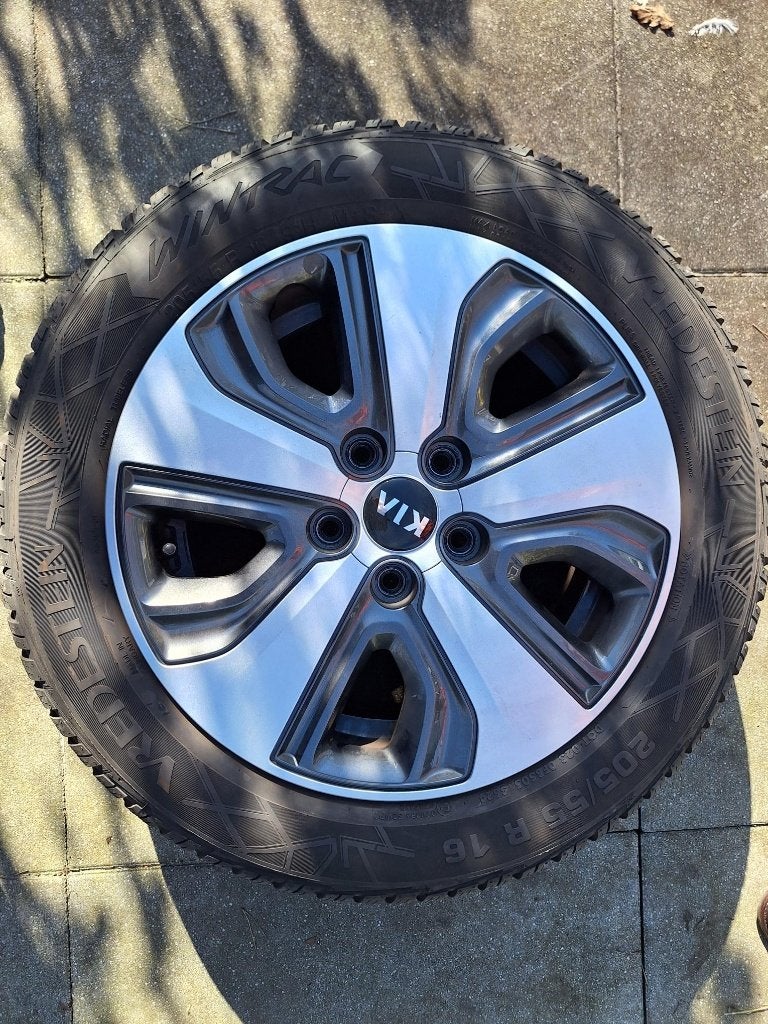 Winterwielen set lichtmetaal KIA Niro SG 1 of SG2, Auto-onderdelen, Banden en Velgen, Ophalen, Gebruikt, 16 inch, Banden en Velgen