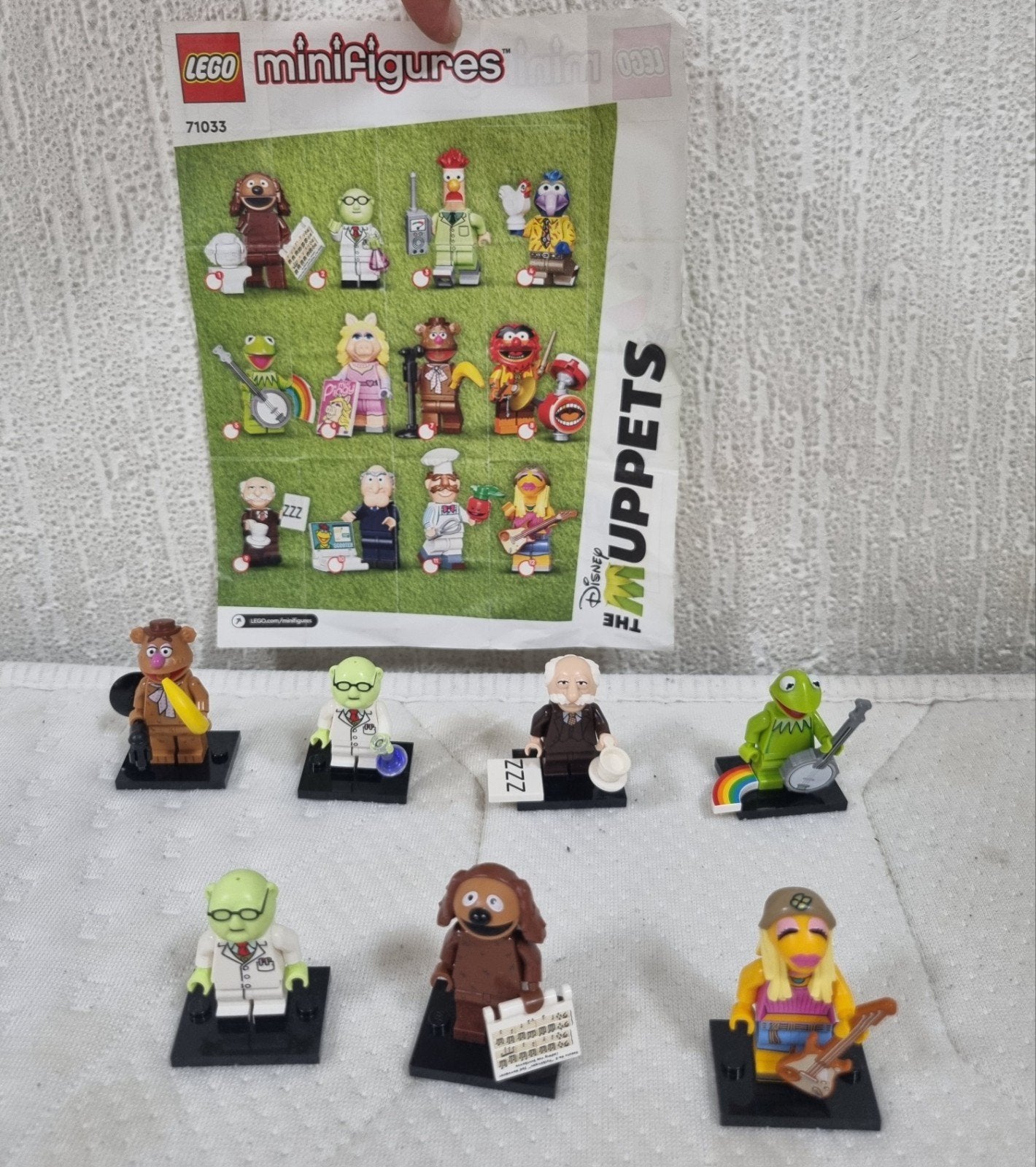 Lego 7x Muppets minifiguur, Gebruikt, Lego, Ophalen of Verzenden, Minifiguren serie