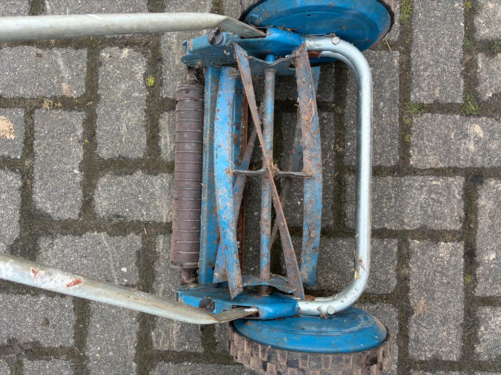 Te koop hand Grasmaaier, Ophalen, Gebruikt, Handgrasmaaier