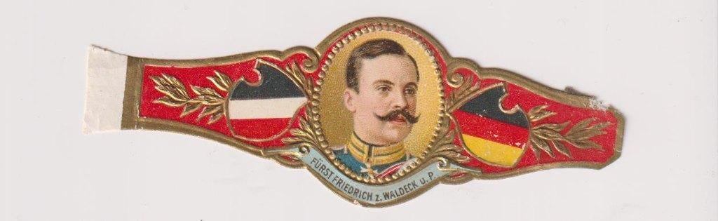 sigarenbanden - FRIEDRICH Z. WALDECK, Verzamelen, Rookartikelen, Aanstekers en Luciferdoosjes, Ophalen of Verzenden, Gebruikt