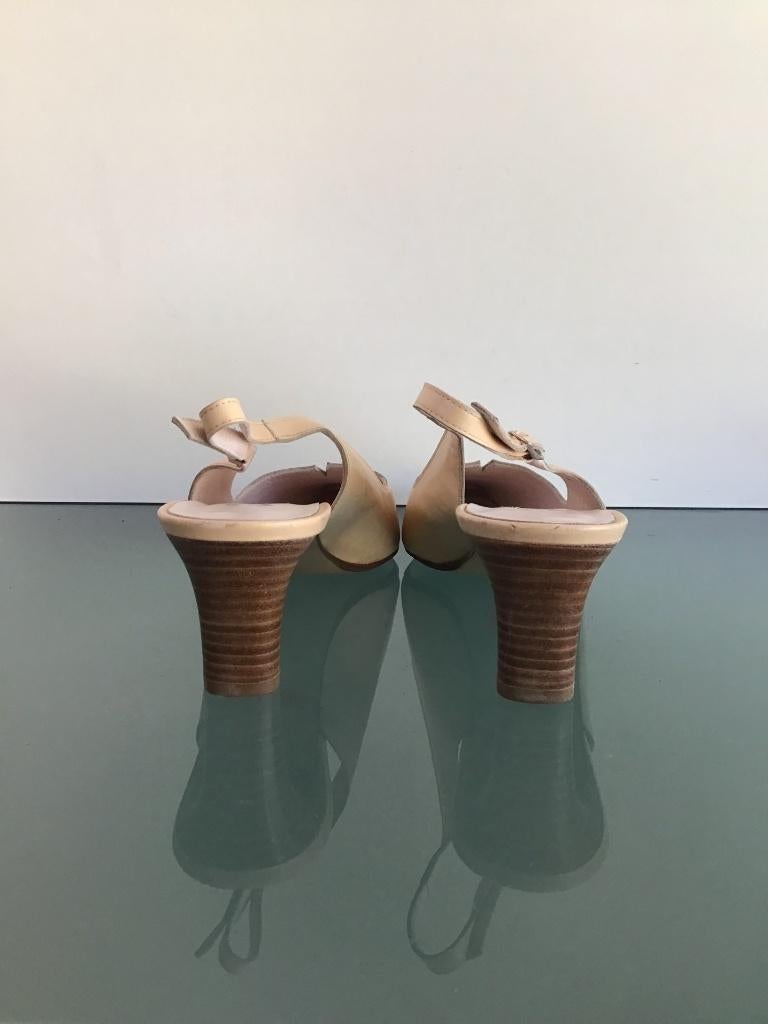 Beige slingbacks 41.5 | leren hakken New! | Gratis verzenden, Kleding | Dames, Schoenen, Pumps, Verzenden, Beige, Nieuw