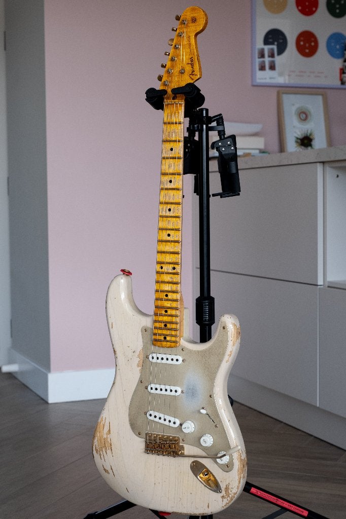 Fender Custom Shop 1954 Stratocaster 60th Anniversary Ltd, Muziek en Instrumenten, Ophalen, Gebruikt, Solid body, Fender