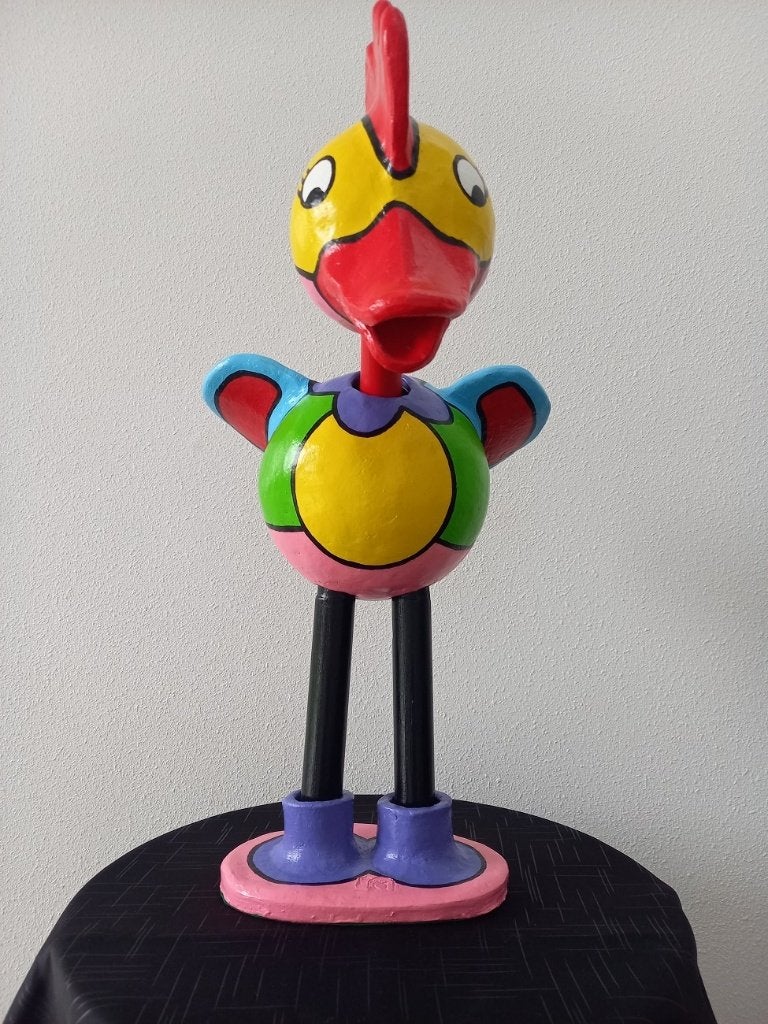 RARE VOGEL OP HOGE POTEN, beeld, keramiek, Verzamelen, Ophalen, Nieuw, Fantasy