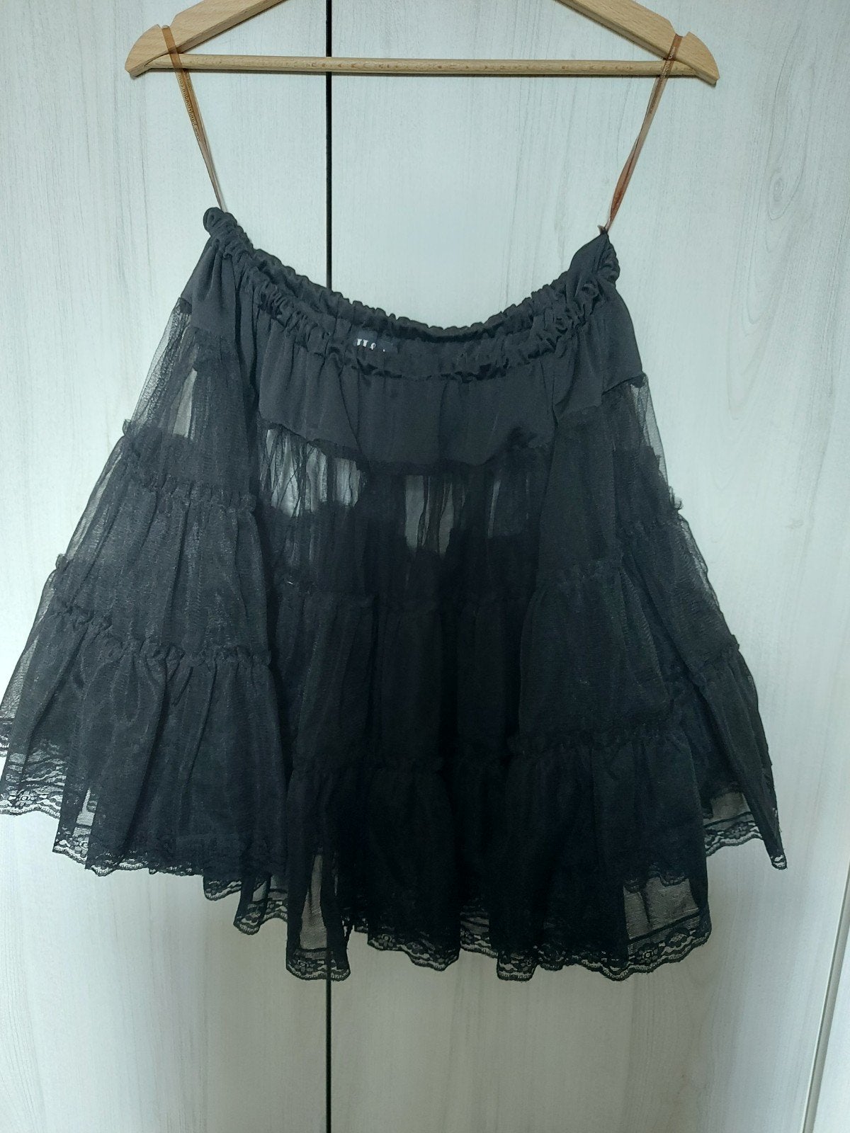 Zwarte H&R petticoat / onderrok, maat 16, H&R, Zwart, Maat 46/48 (XL) of groter, Ophalen of Verzenden