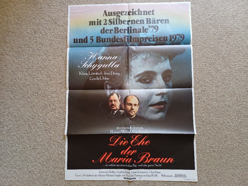DIE   EHE   DER   MARIA   BRAUN     filmposter., Rechthoekig Staand, Verzenden, Nieuw, A1 t/m A3