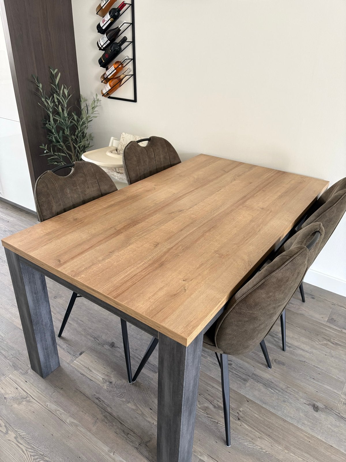 Eettafel Leen Bakker 160x80, Ophalen, Eikenhout, 50 tot 100 cm, Zo goed als nieuw
