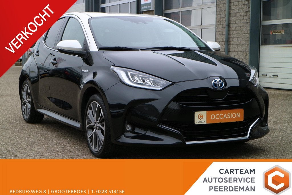 Toyota Yaris 1.5 Hybrid Bi-Tone *VERKOCHT*, 450 kg, Gebruikt, Zwart, 1490 cc