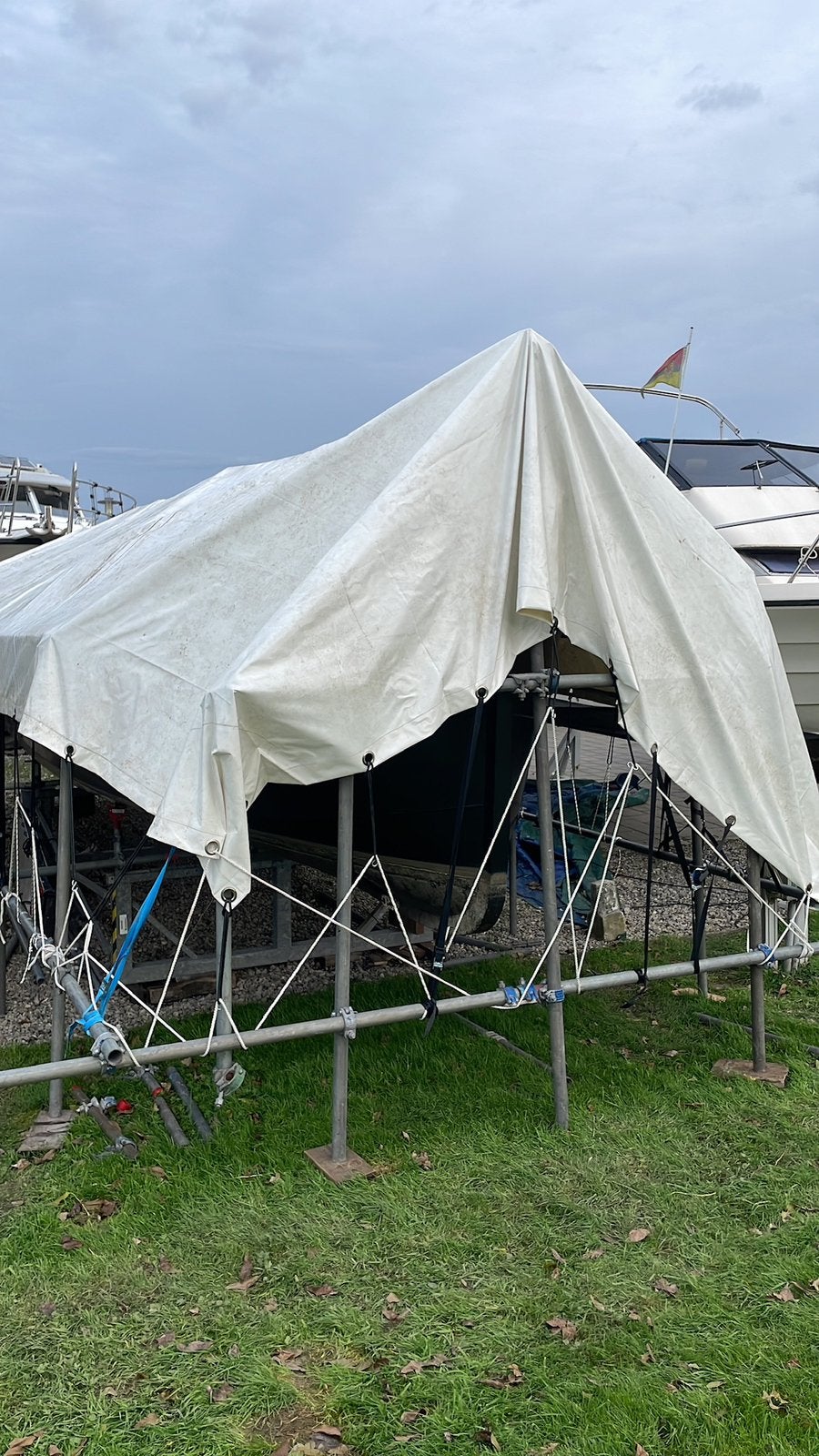 Vrachtwagen zeil 12x5 meter met rvs ringen, Ophalen of Verzenden, 15 m² of meer, Zeil