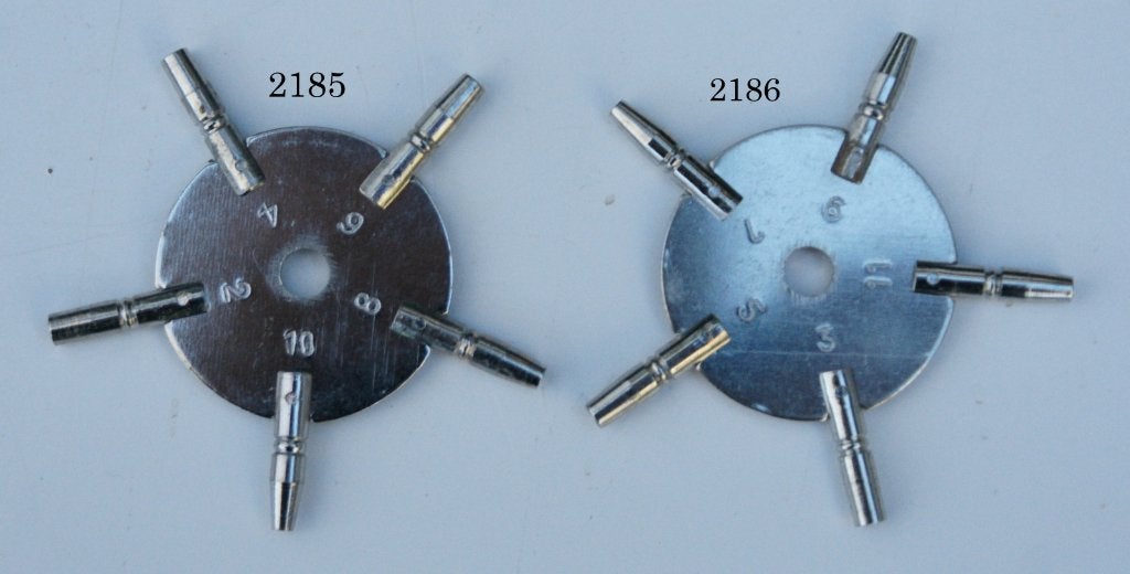 Stersleutels, zakhorloge sleutels, 2 stuks = 10 maten., Ophalen of Verzenden