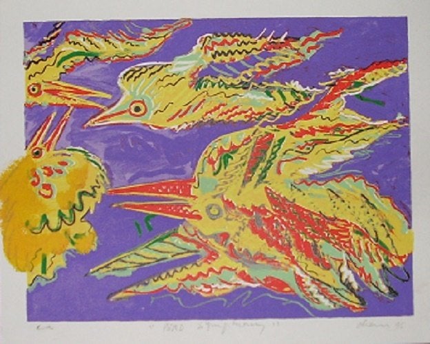 Peter Diem - "Bird Symphony Handbewerkt", Ophalen of Verzenden