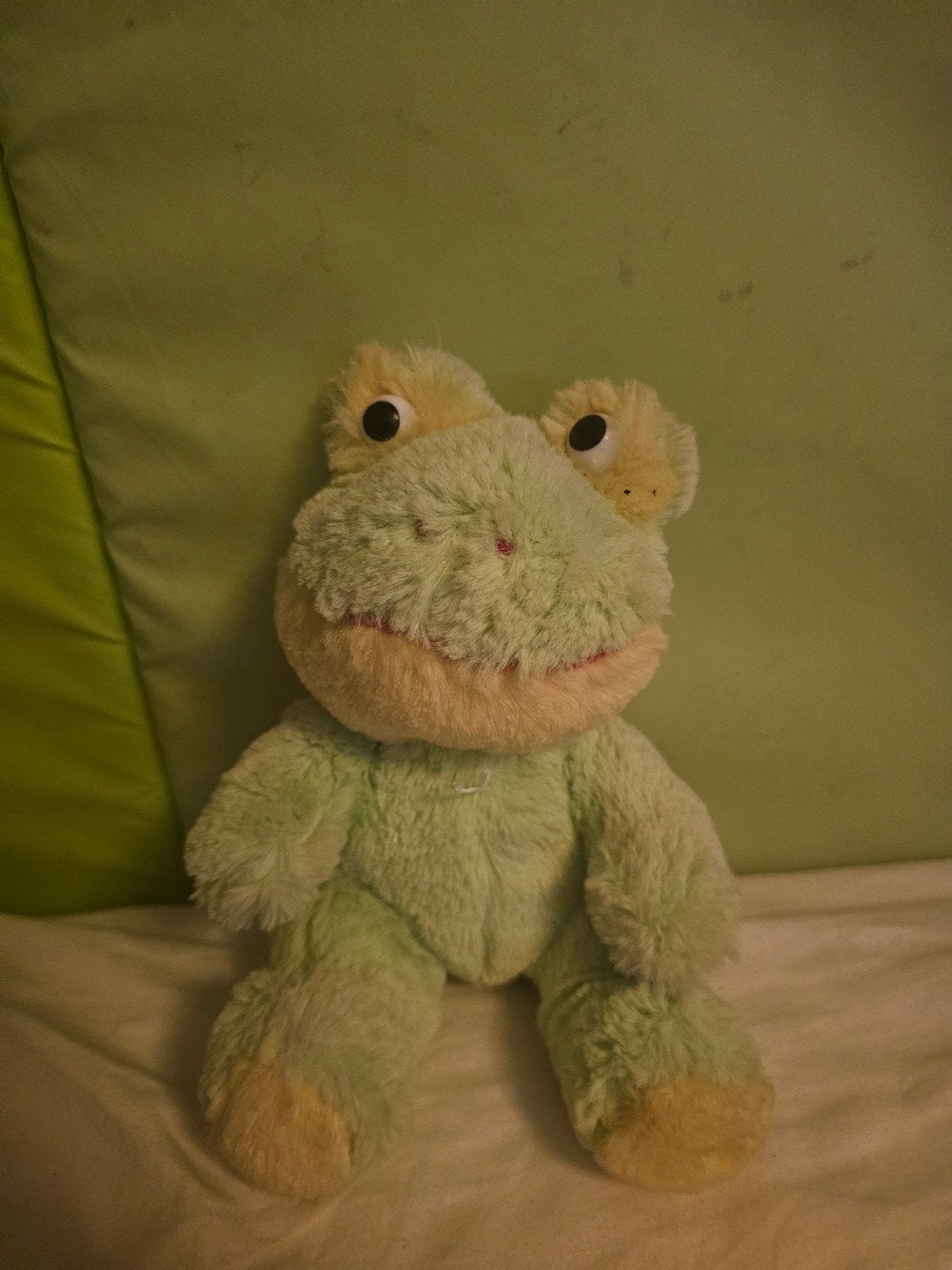 Leuke groene kikker knuffel, Kikker, Overige merken, Overige karakters, Ophalen of Verzenden