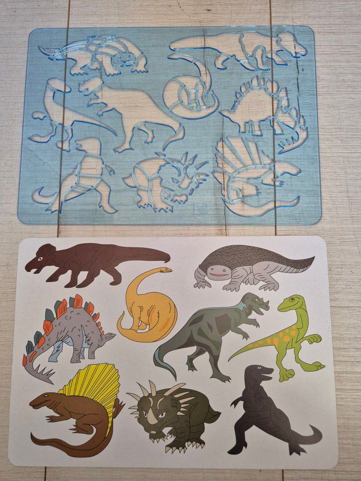 Diverse gave Dinosaurussen teken sjabloon., Ophalen, Zo goed als nieuw