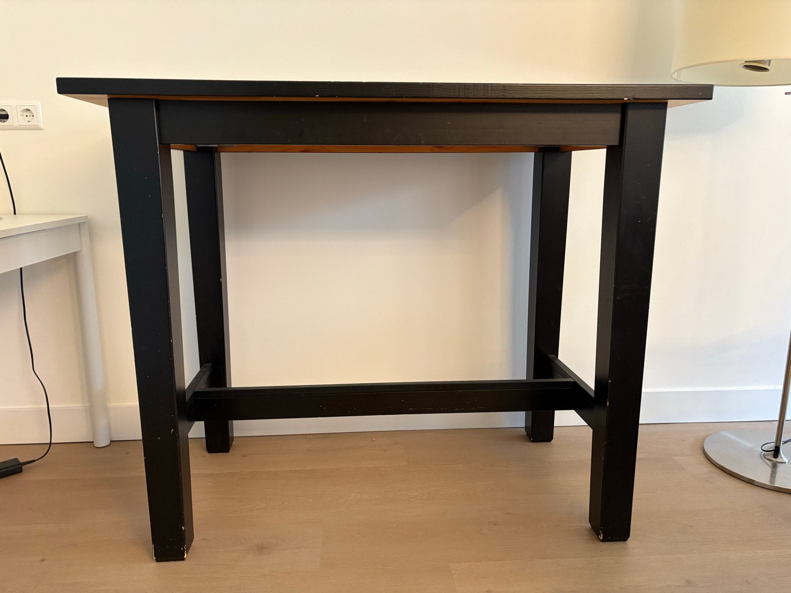 Zwarte bartafel / hoge tafel - Gebruikt, Ophalen, Gebruikt