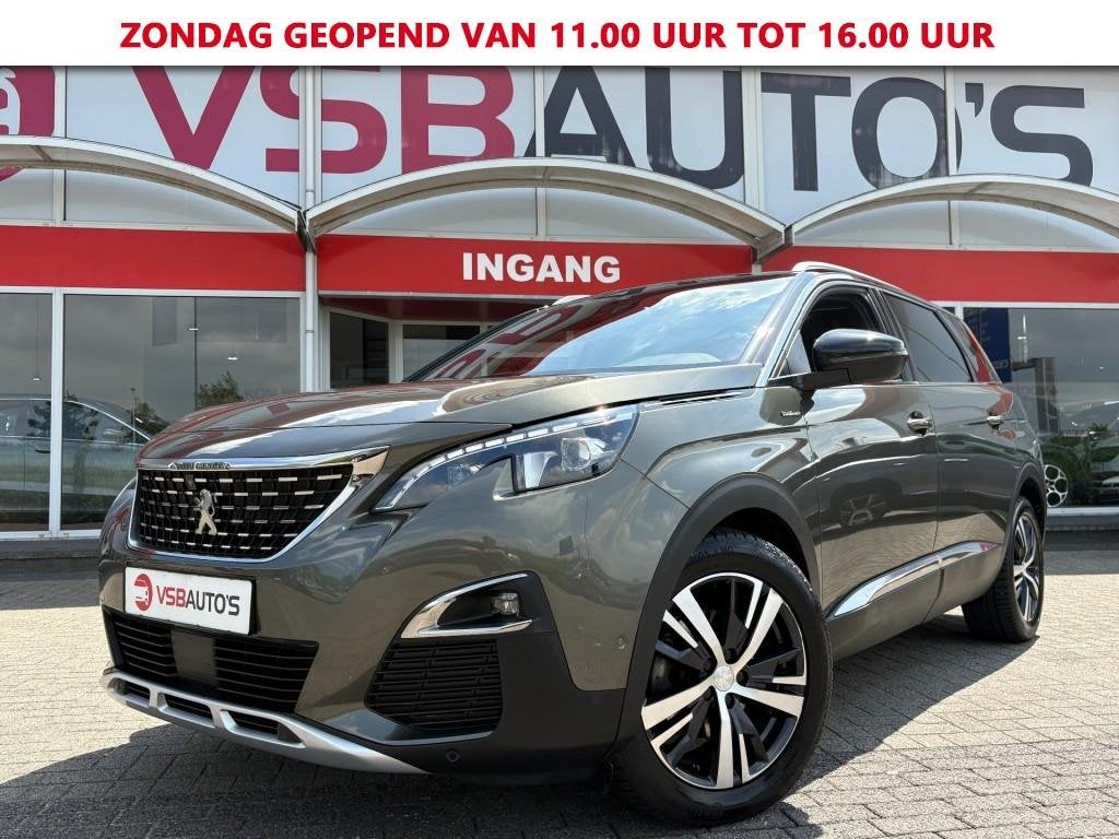 Peugeot 5008 1.2 PURETECH GT 7PERS AUT. PANO LEER TREKHAAK C, Auto's, Peugeot, Bedrijf, ABS, Adaptive Cruise Control, Airbags
