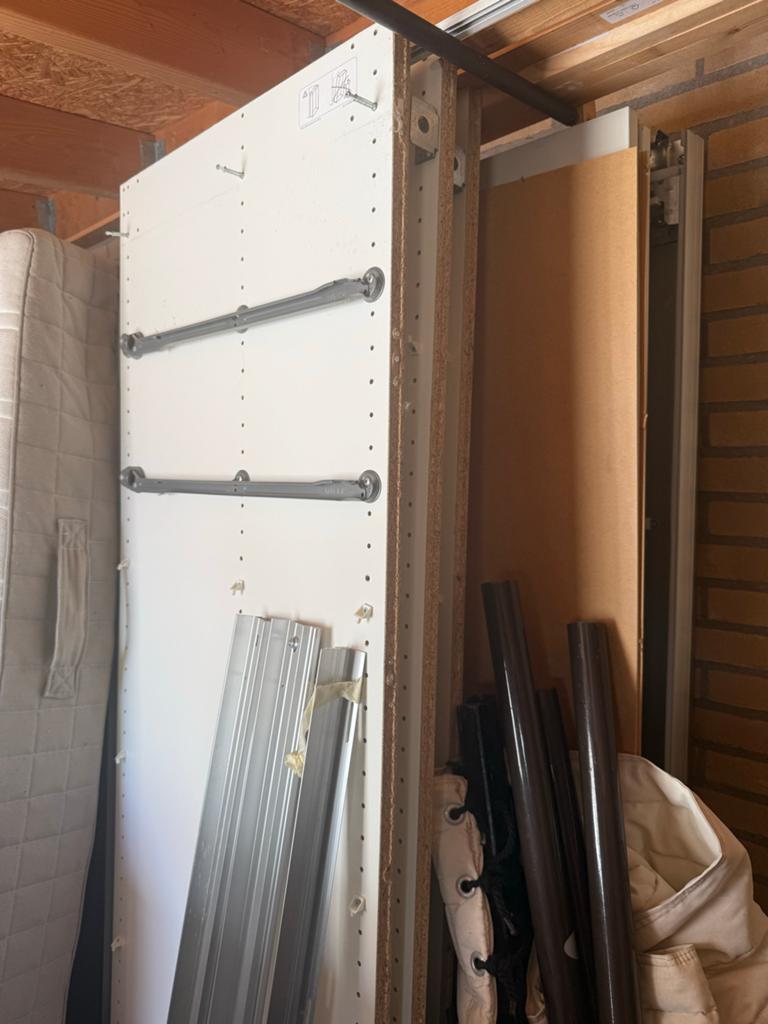 IKEA Pax kast 2m hoog met schuifdeuren en indeling, Ophalen, Gebruikt, 100 tot 150 cm, 200 cm of meer