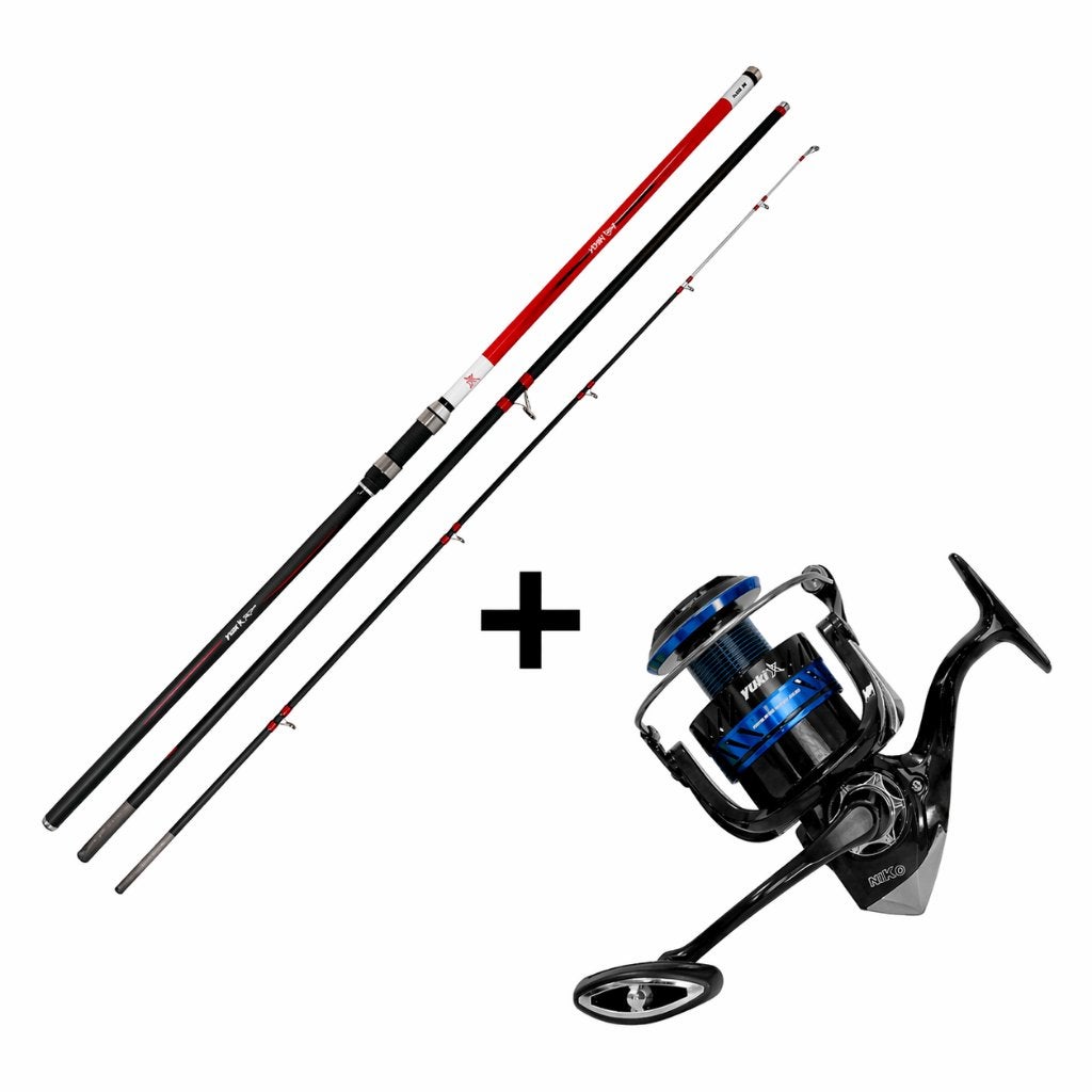 Strandhengelset Yuki Azax Combo 4.20m Hengel met molen, Info@yuki.com, Spanje, Nieuw, Ophalen of Verzenden