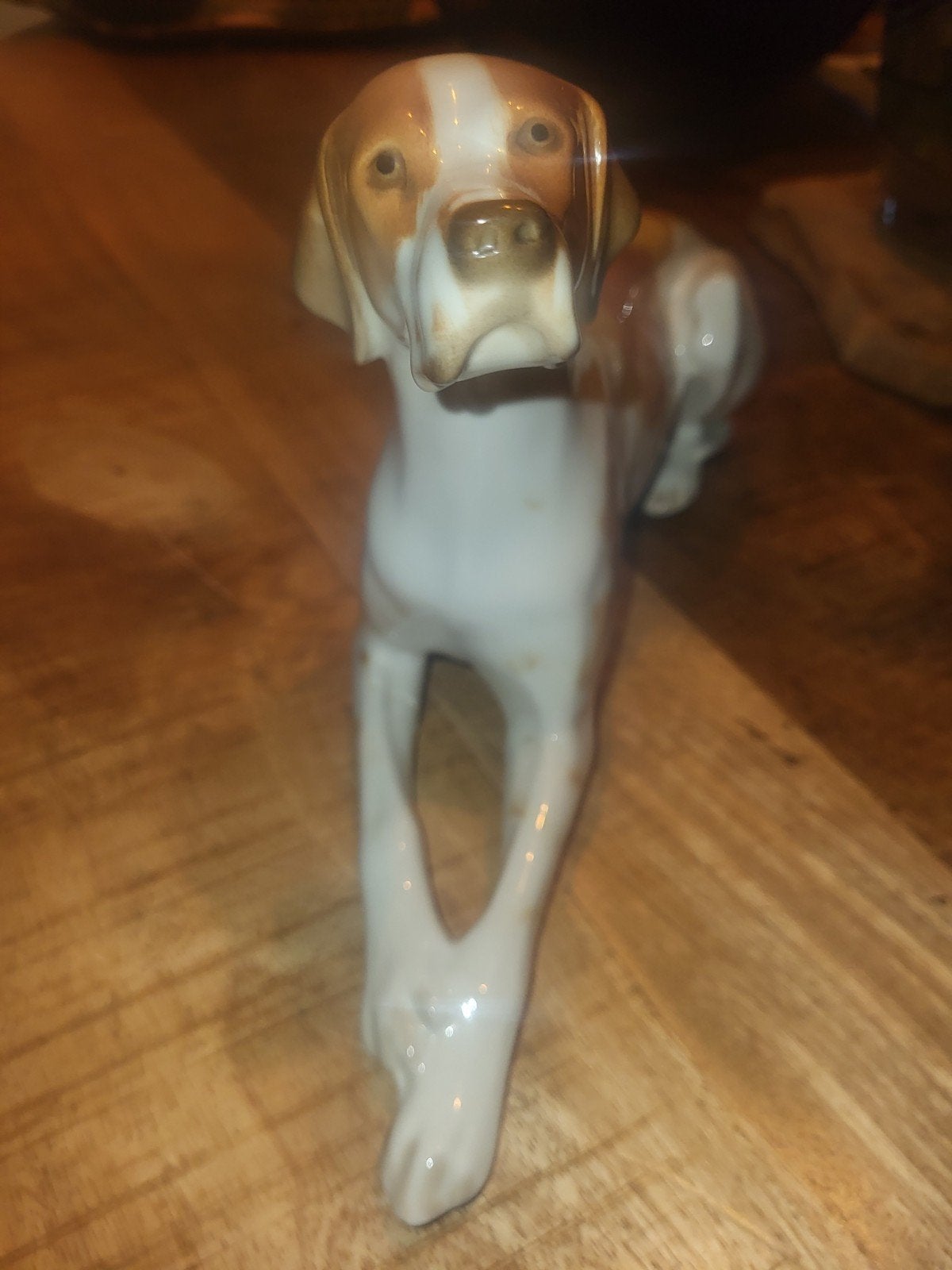 Lomonosov Porseleinen Jachthond (Pointer) - USSR, Antiek en Kunst, Antiek | Porselein, Ophalen of Verzenden