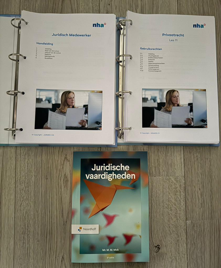 NHA Juridisch Medewerker Cursus – Nieuw  (Complete Set), Ophalen of Verzenden, Zo goed als nieuw, Meerdere media
