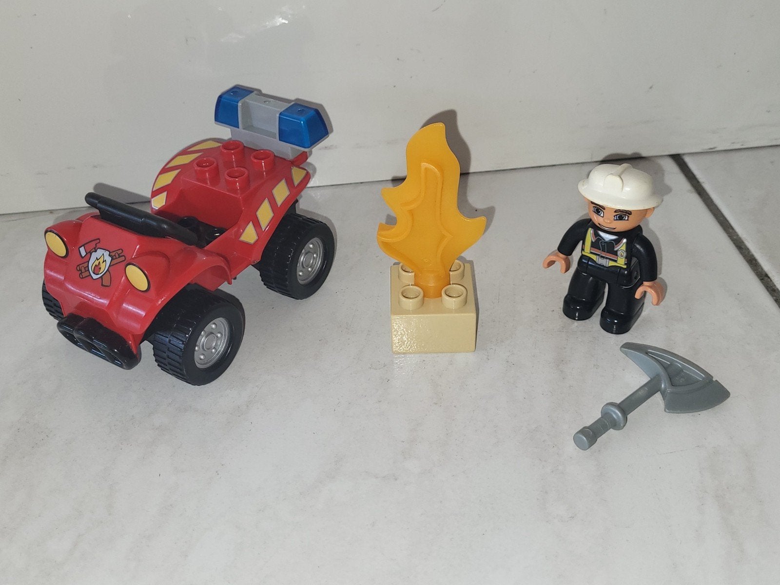 Duplo brandweer quad, Kinderen en Baby's, Gebruikt, Ophalen of Verzenden, Duplo, Duplo