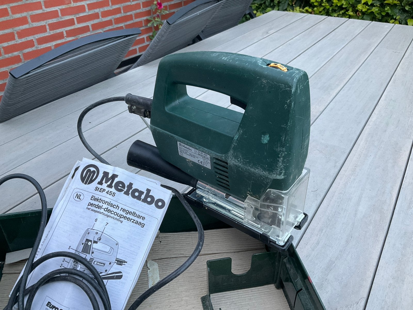 Metabo elektronisch regelbare pendel-decoupeerzaag St EP 455, Ophalen, Gebruikt, Decoupeerzaag, 30 tot 70 mm