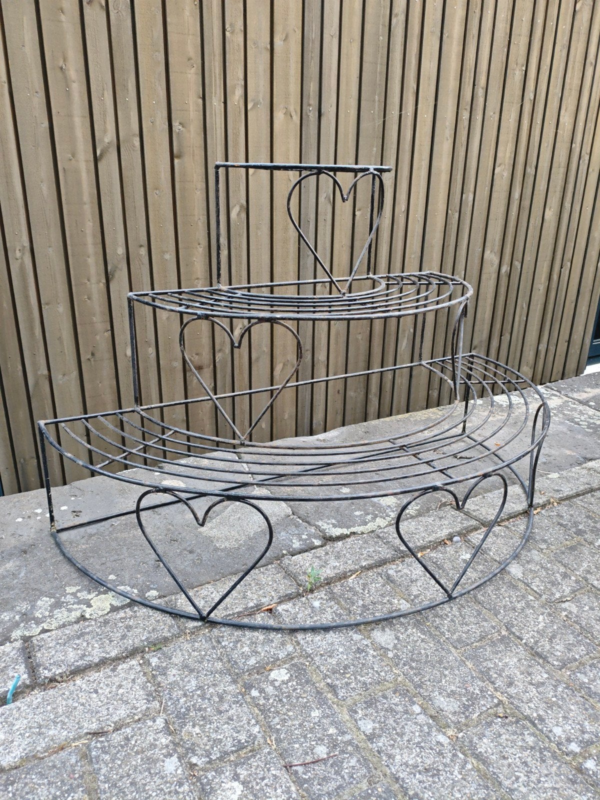 ijzeren plantenrek, bloementrap brocante standaard, Tuin en Terras, Bloembakken en Plantenbakken, Ophalen, Gebruikt, 100 cm of meer