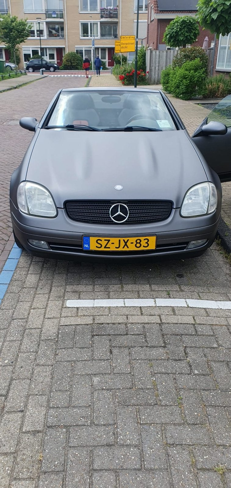 Mercedes-Benz SLK 2.3 Slk230 Kompr Roadster AUT 1998 Grijs, Automaat, Achterwielaandrijving, 4 cilinders, Cabriolet