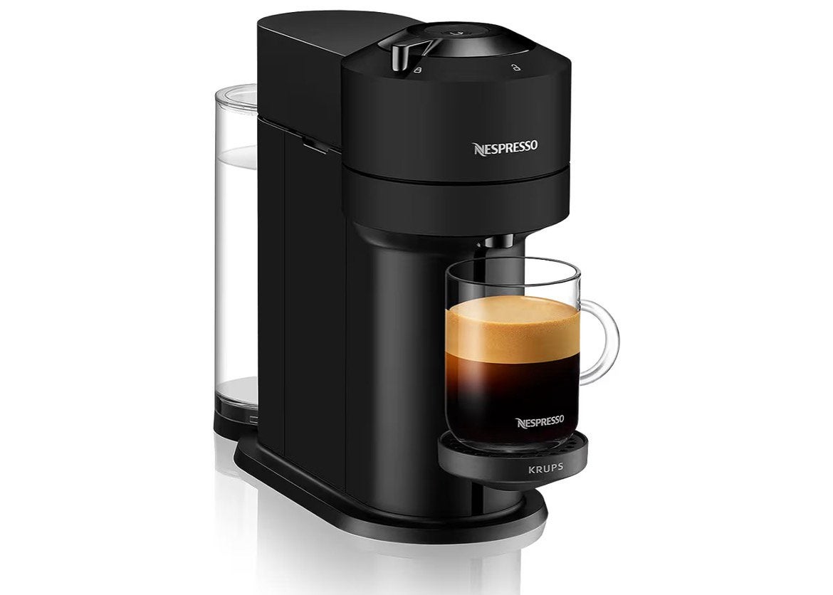 Krups Nespresso Vertuo Next XN910N mat zwart - nieuw in doos, Ophalen of Verzenden, 1 kopje, Koffiepads en cups, Afneembaar waterreservoir