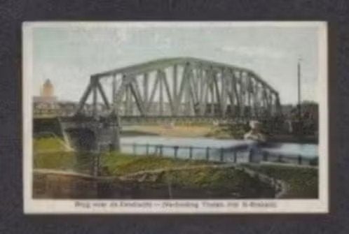 Halsteren Brug over Eendracht Verbinding Tholen met Brabant., Ophalen of Verzenden, 1920 tot 1940, Gelopen, Noord-Brabant