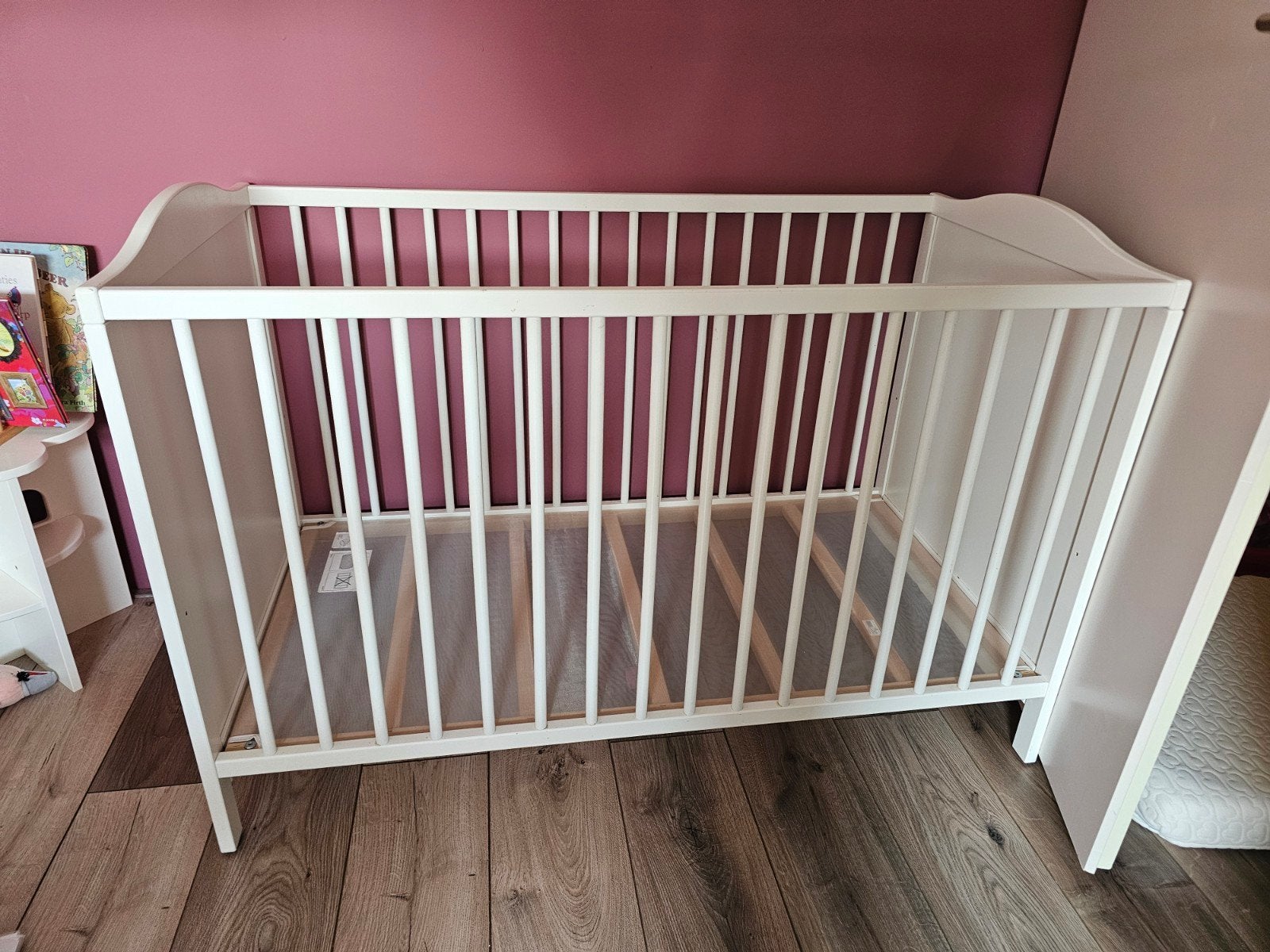 IKEA SmåGÖRA ledikant wit, Kinderen en Baby's, Babywiegjes en Ledikanten, Ophalen, Gebruikt, Ledikant