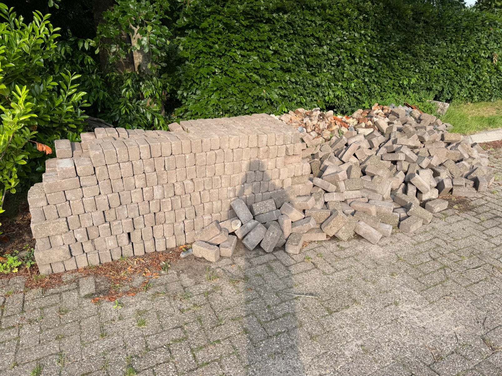 Betonklinkers GRATIS, Ophalen, Gebruikt, Beton, Klinkers